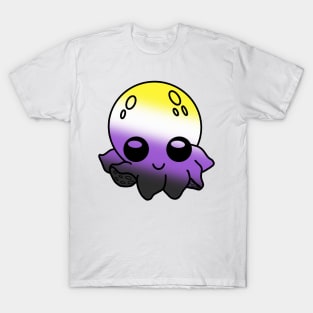 Non Binary Pride Octopus Gradient Flag T-Shirt